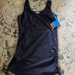 Columbia Navy Blue Swimdress with Side Ties